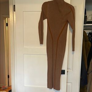 French connection sweater Brown Ribbed Dress